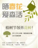 晒春花，爱森活：植树节领养花种